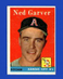 1958 Topps Set-Break #292 Ned Garver EX-EXMINT *GMCARDS*