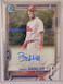 2021 Bowman Chrome Baron Radcliff 1st Prospect Auto Autograph #CPA-BRA Phillies