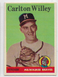 1958 Topps #407 CARLTON (CARL) WILLEY RC Milwaukee Braves (EX+) *free shipping*