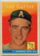 1958 TOPPS BASEBALL #292 NED GARVER POOR