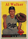 1958 TOPPS BASEBALL #203 AL WALKER POOR