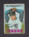 1967 Topps Baseball Card #482 Bill Monbouquette Detroit Tigers GOOD O/C Vintage