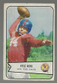 1954 Bowman Football Card #7 KYLE ROTE vintage SMU RB 1950s New York Giants VG