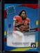 2017 Donruss Optic Kareem Hunt Red Yellow Prizm Rated Rookie Card RC #182